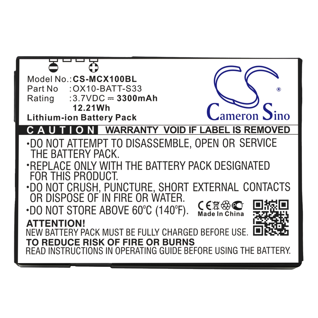 Batterier för skanner M3 Mobile CS-MCX100BL