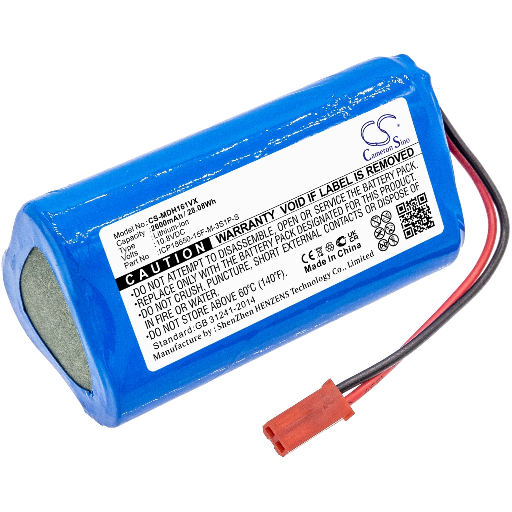 Batterier Ersätter ICP186500-15F-M-3S1P-S