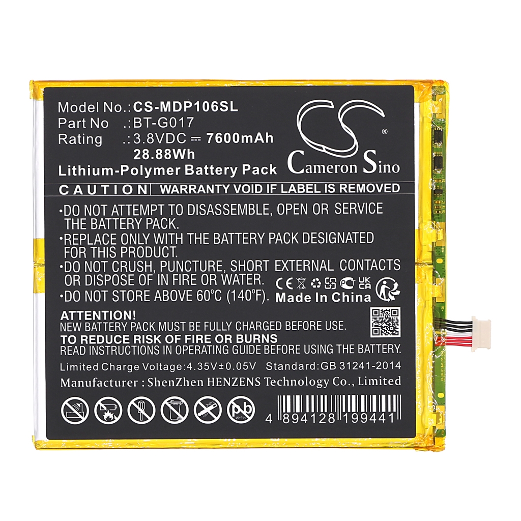 Batterier Ersätter SMB-H1007
