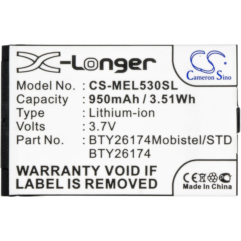 Battery Replaces BTY26174Mobistel/STD