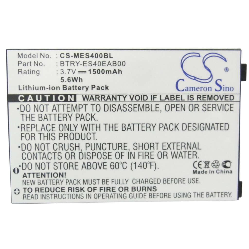 Batterier för skanner Symbol CS-MES400BL