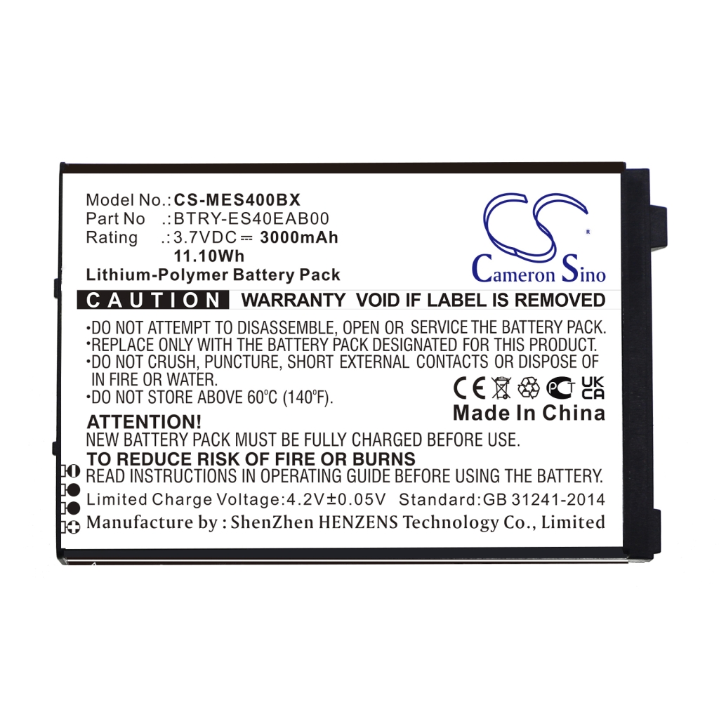 Batterier för skanner Symbol CS-MES400BX