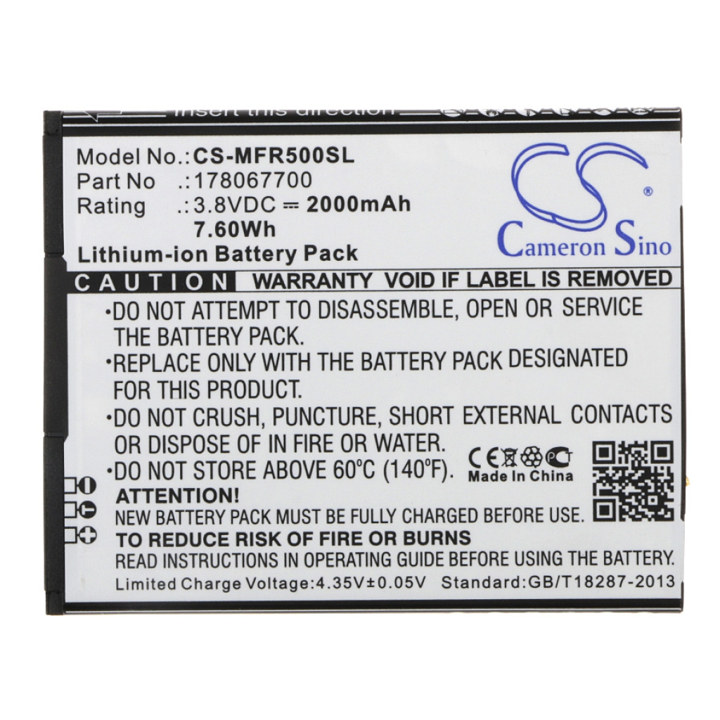 Batterier till mobiltelefoner Mobiwire CS-MFR500SL
