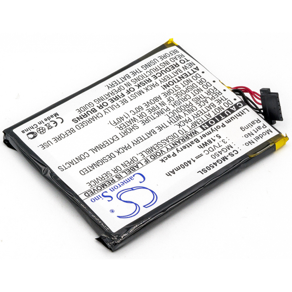 Batterier Ersätter MyGuide 4500 SD