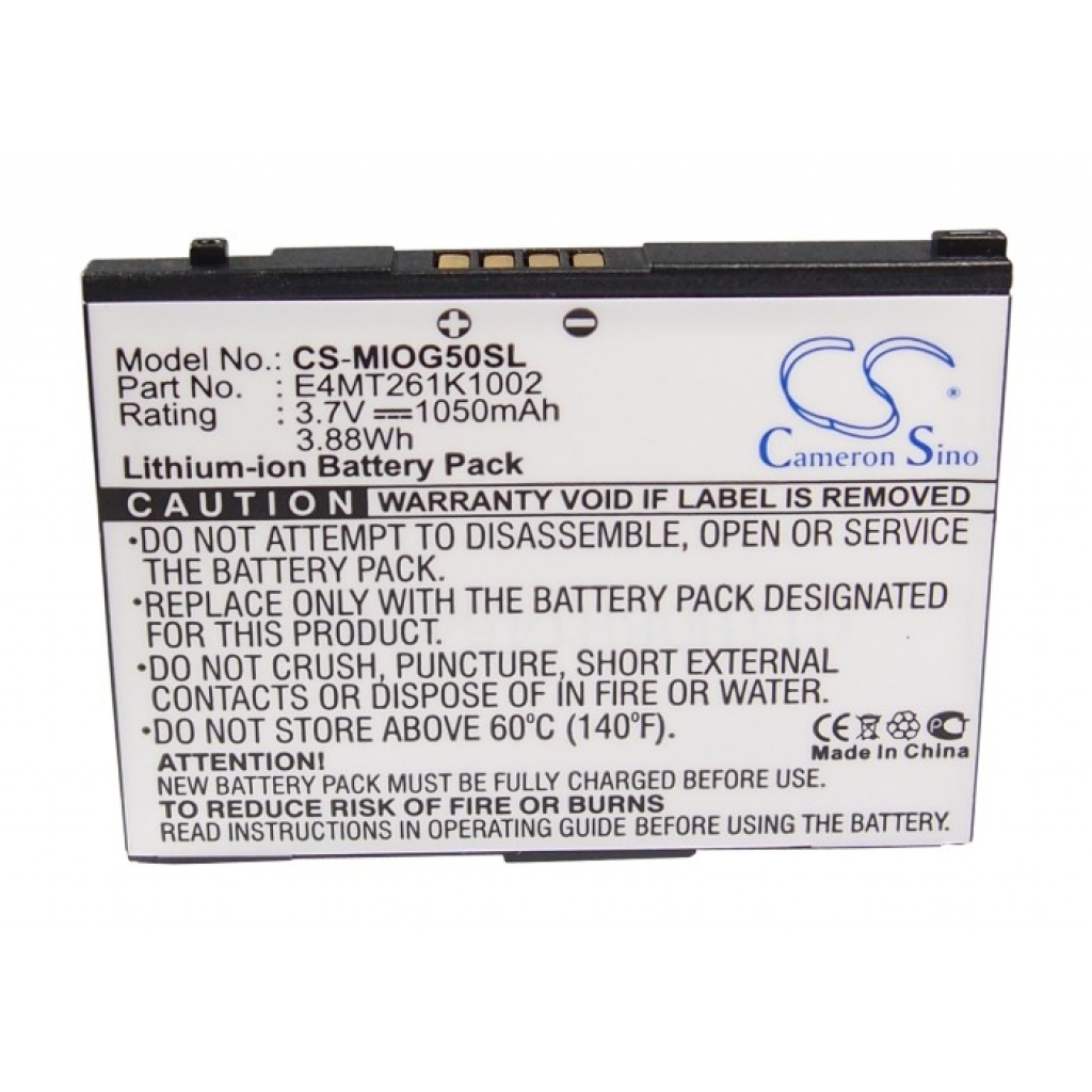 Batterier för surfplattor Mitac CS-MIOG50SL