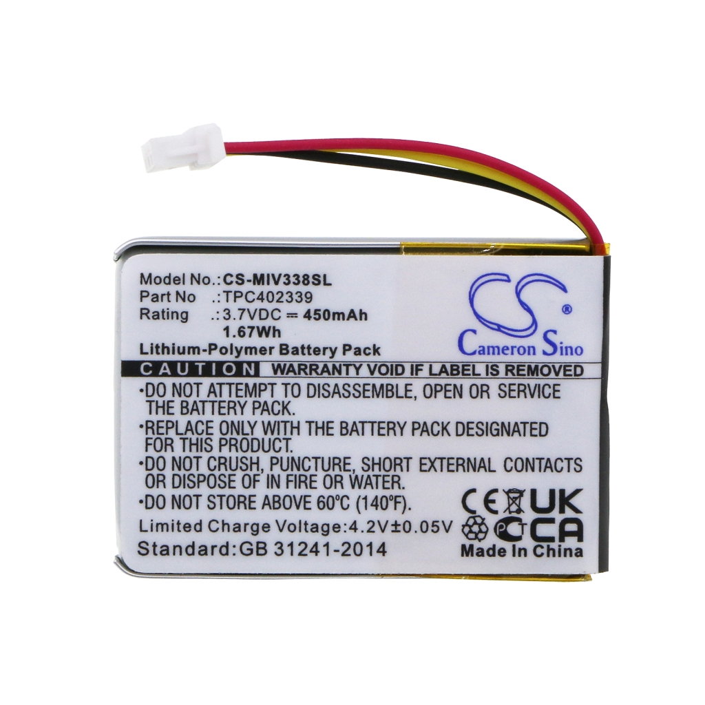 Batterier Ersätter TPC402339
