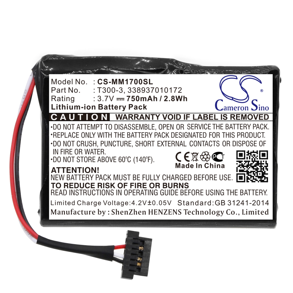 Batterier för navigering (GPS) Mitac CS-MM1700SL