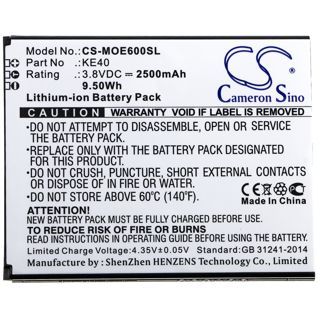 Batterier Ersätter XT2005-4