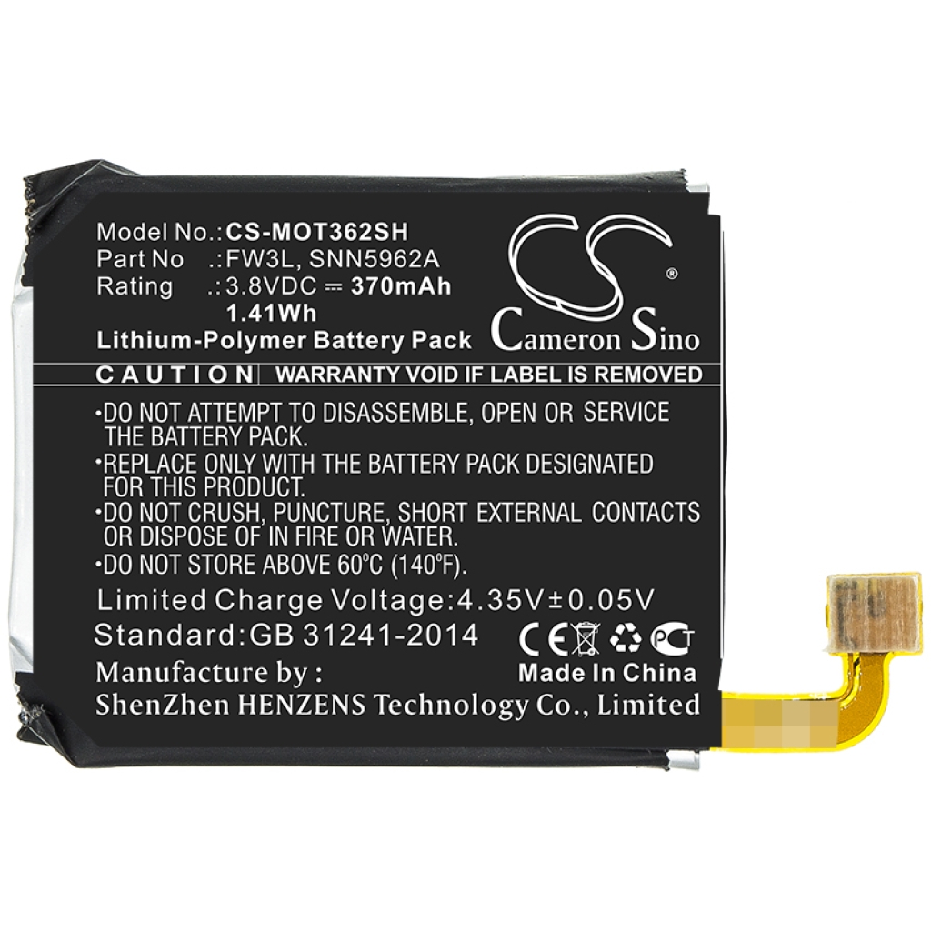 Batterier Ersätter SNN5962A