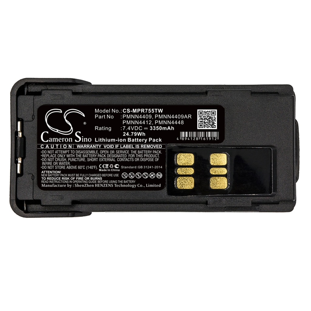Batterier till radioapparater Motorola CS-MPR755TW