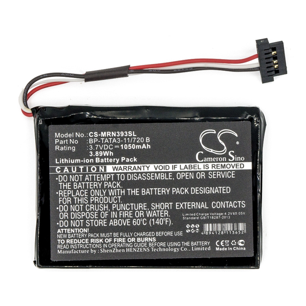 Batterier Ersätter RoadMate N393M-5000