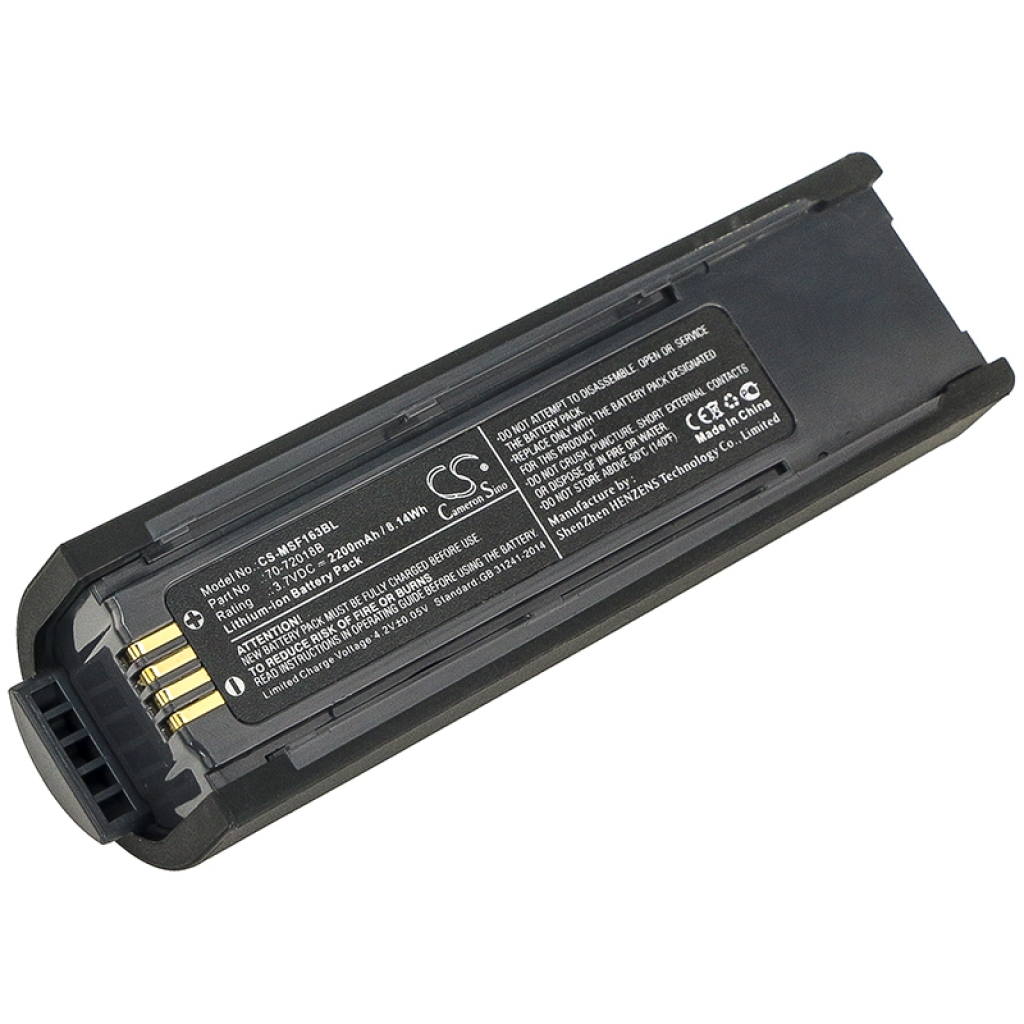 Batterier för skanner Metrologic CS-MSF163BL