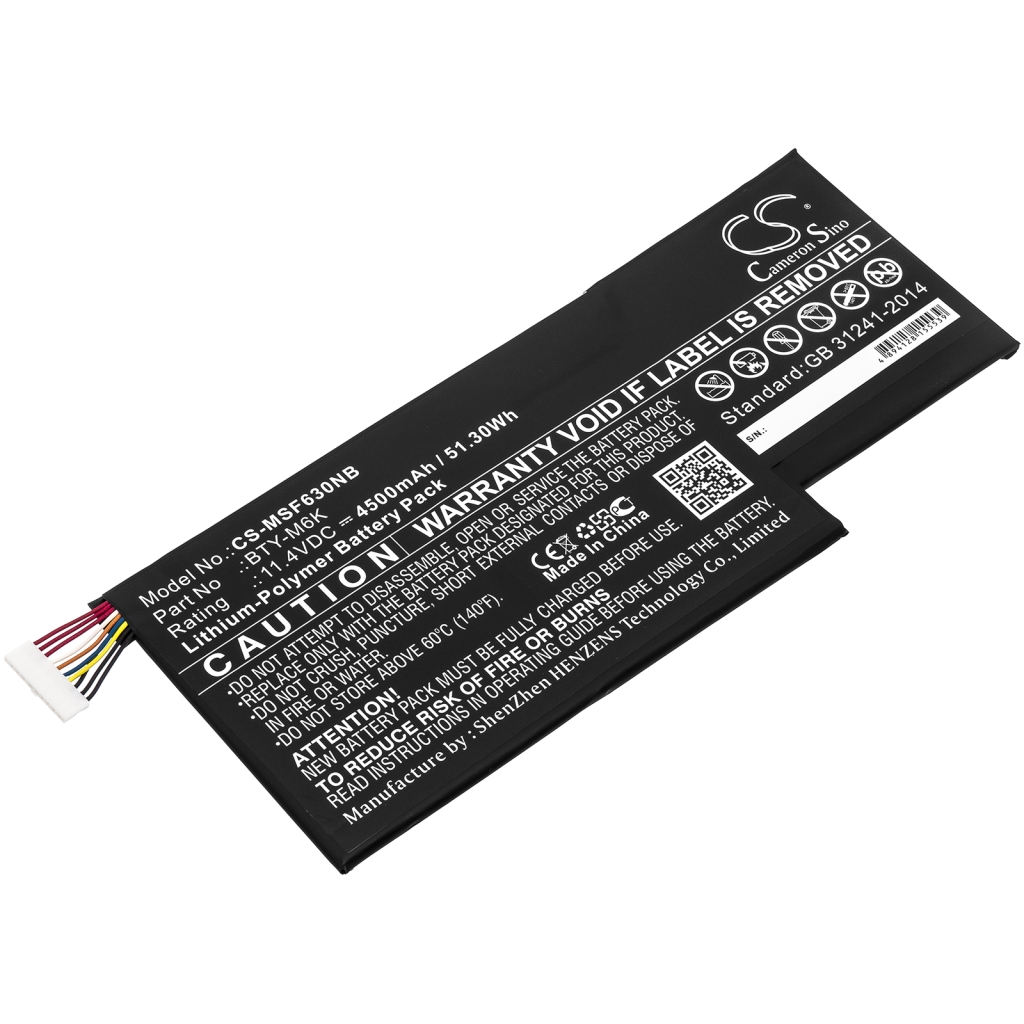 Batterier Ersätter GF63 9SC-089CN