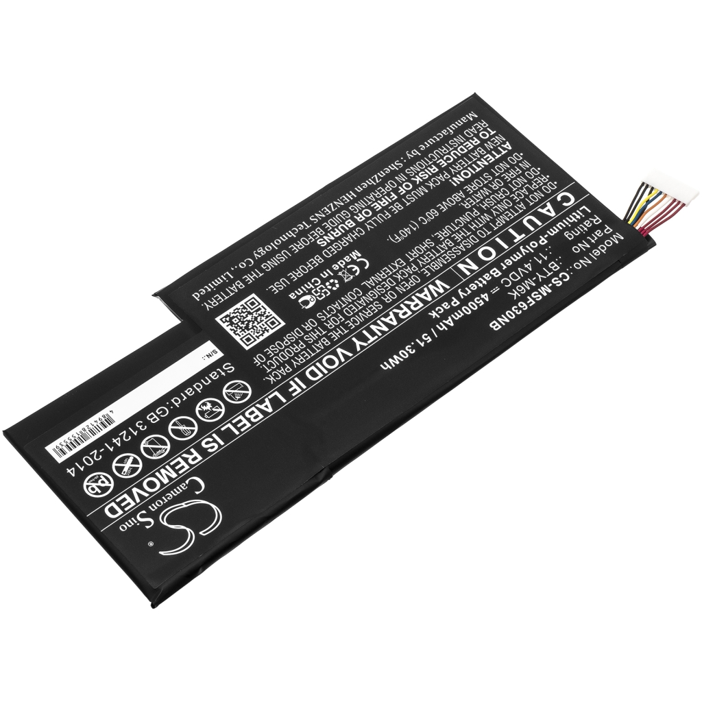 Batterier Ersätter GF75 Thin 9SC-061XES