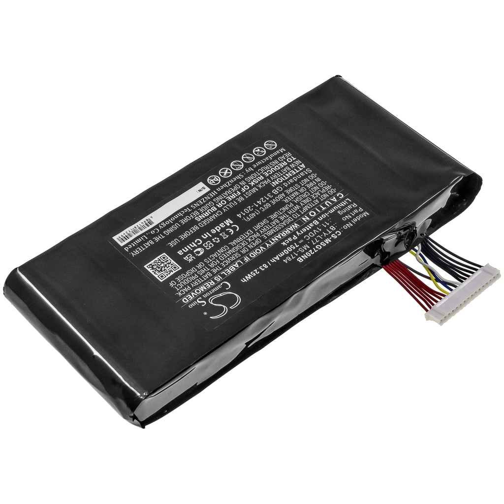 Batterier Ersätter GT72S 6QE Dominator Pro G Tobii