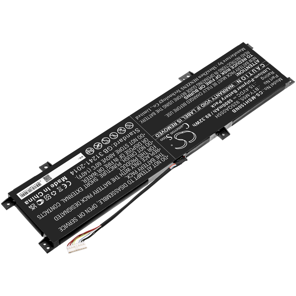 Batterier till bärbara datorer MSI CS-MSH150NB