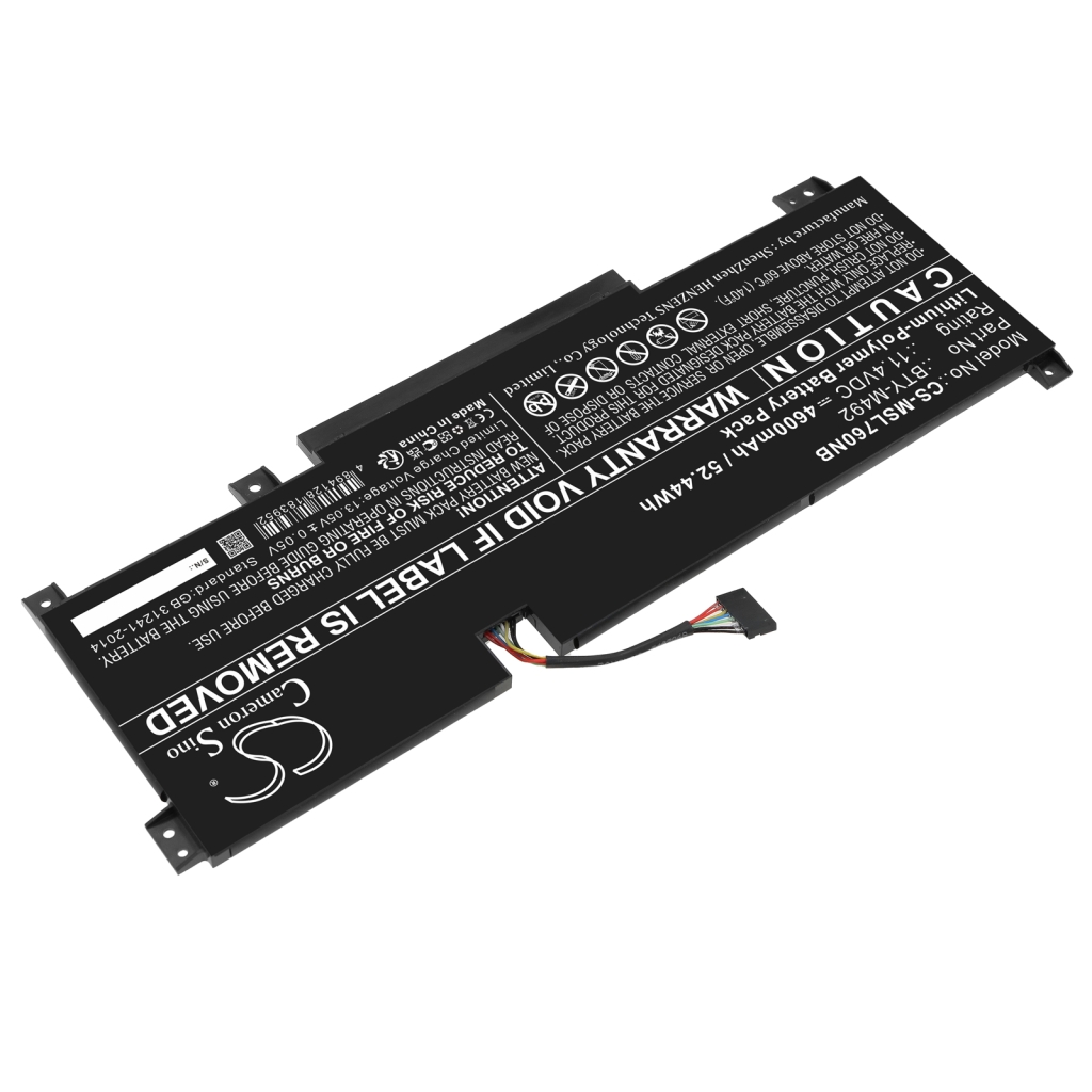 Batterier till bärbara datorer MSI CS-MSL760NB