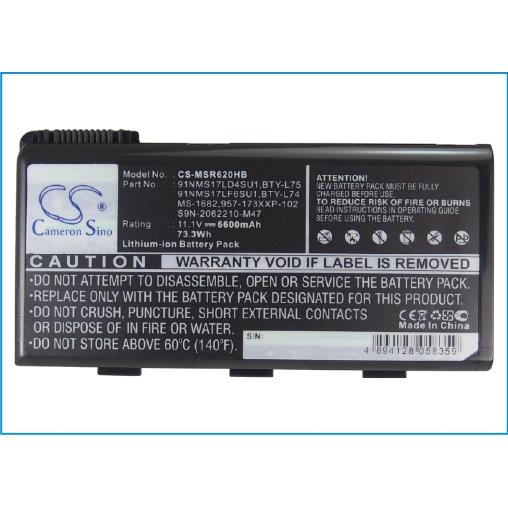 Notebook battery MSI CR630-043XPL