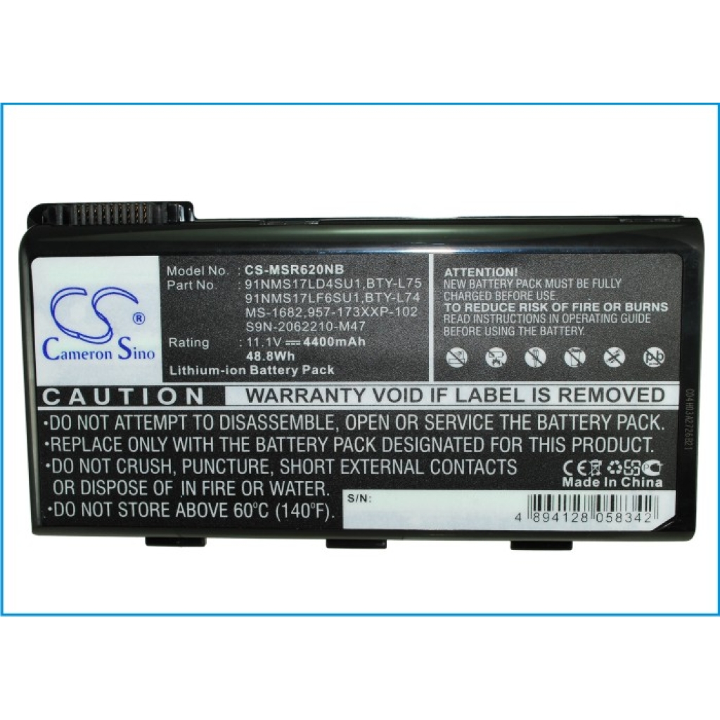 Notebook battery MSI CR630-043XPL