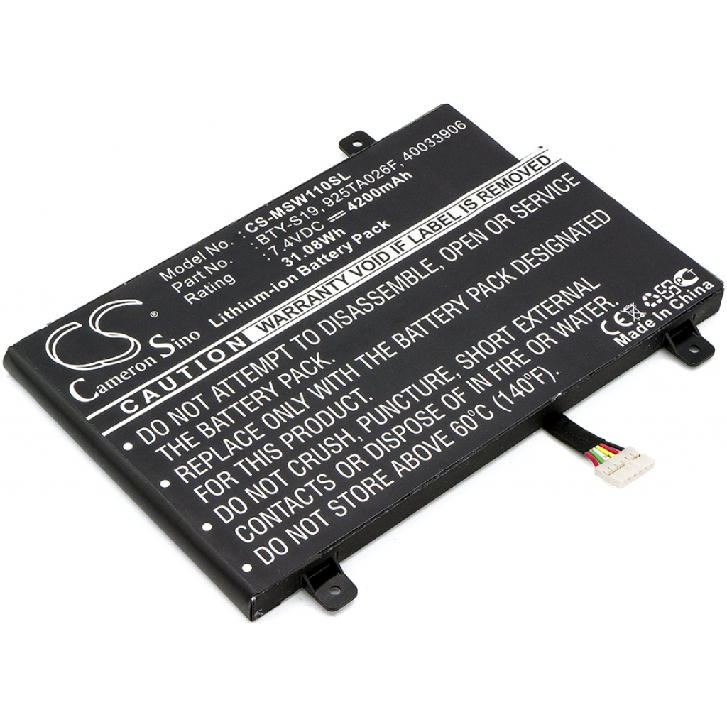 Batterier för surfplattor MSI CS-MSW110SL