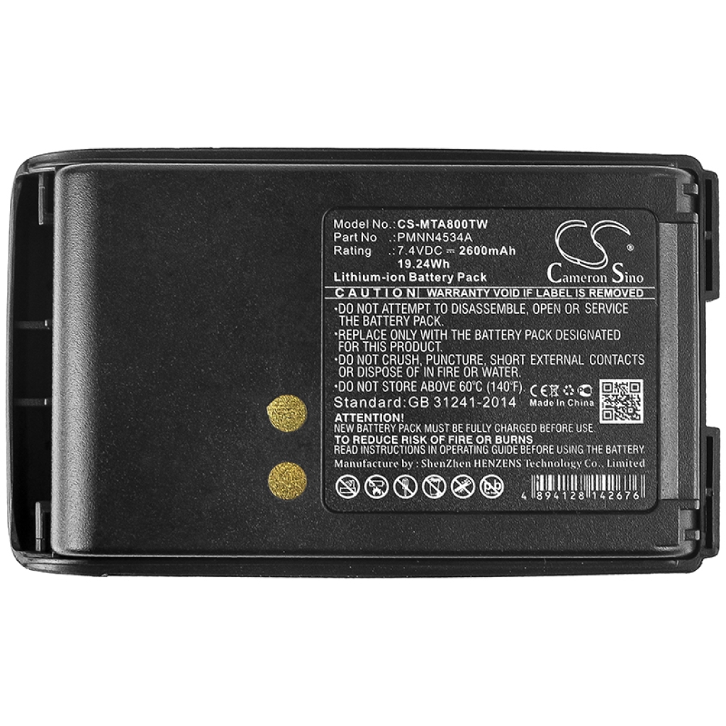 Two-Way Radio Battery Motorola CS-MTA800TW