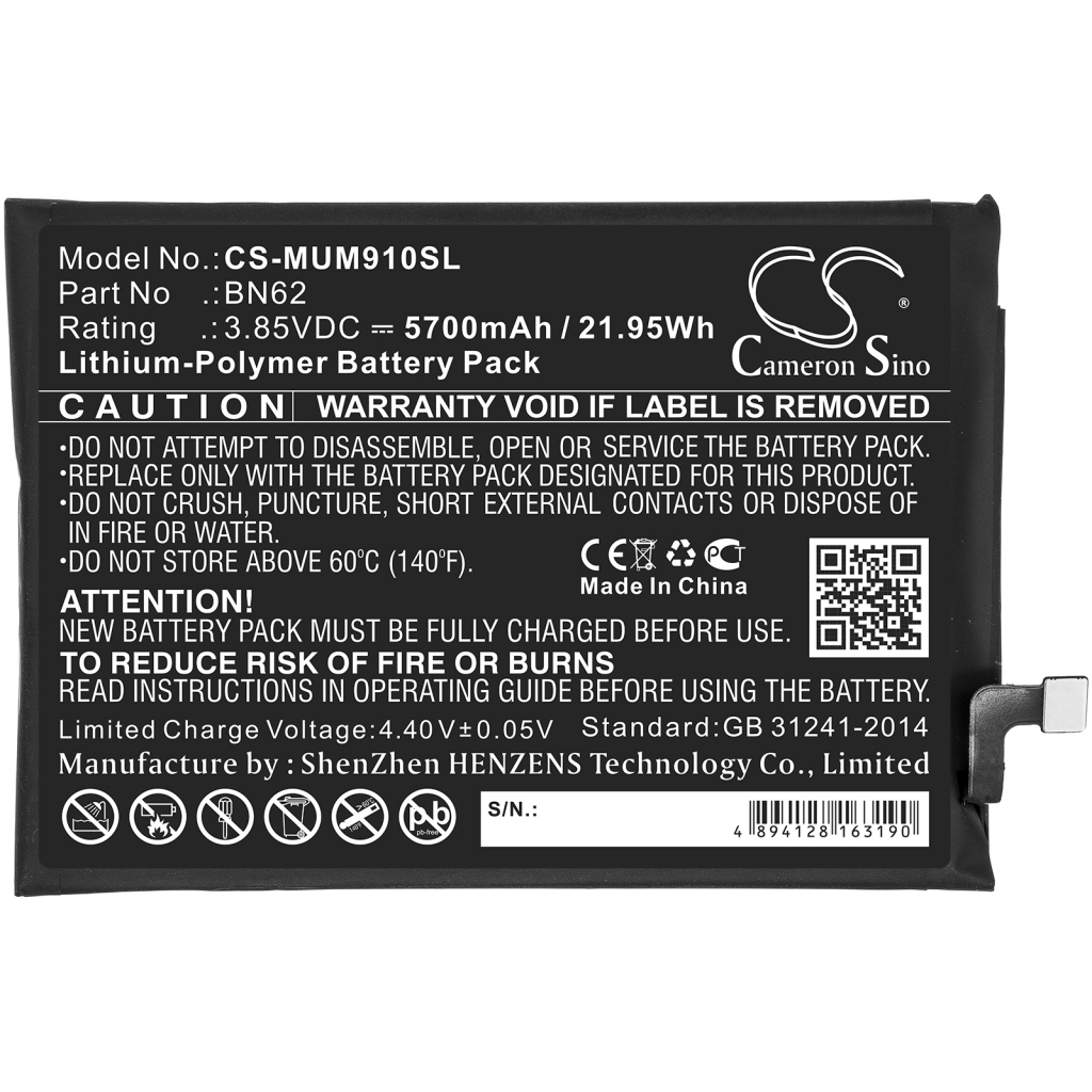 Batterier till mobiltelefoner Poco CS-MUM910SL