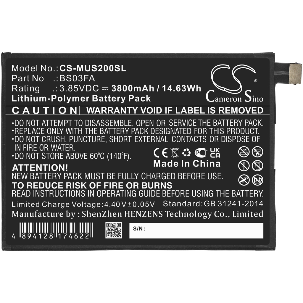 Battery Replaces BS03FA