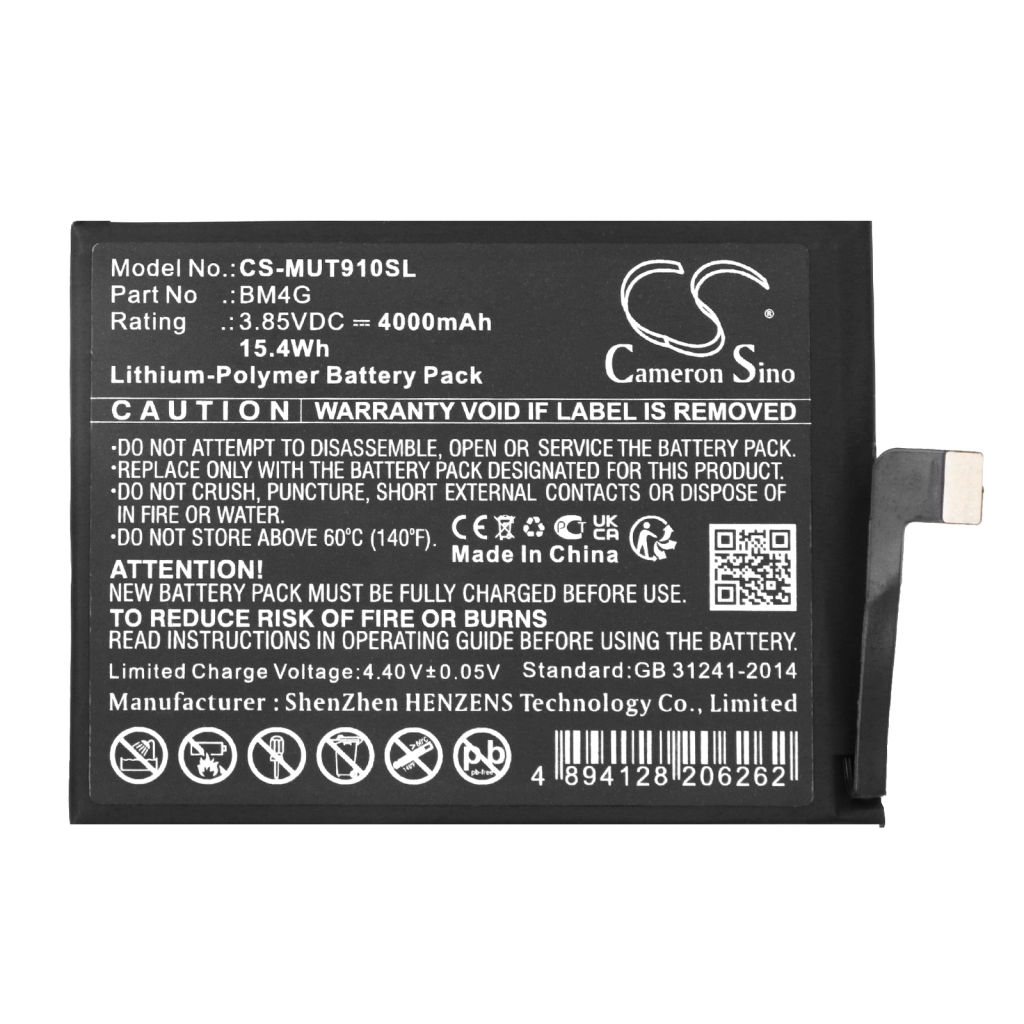 Compatible battery replacement for Xiaomi BM4G