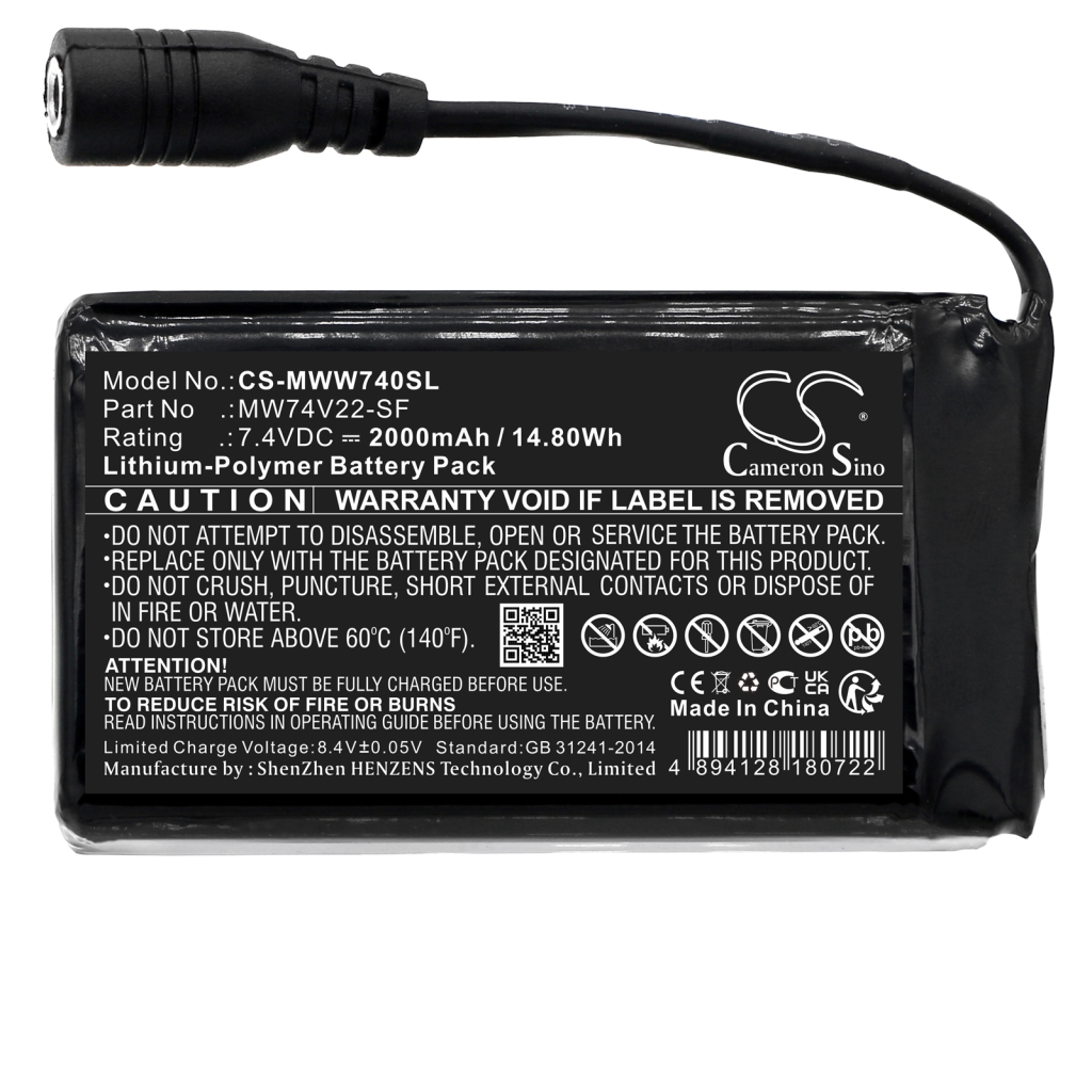 Batterier Ersätter MW74V22-SF