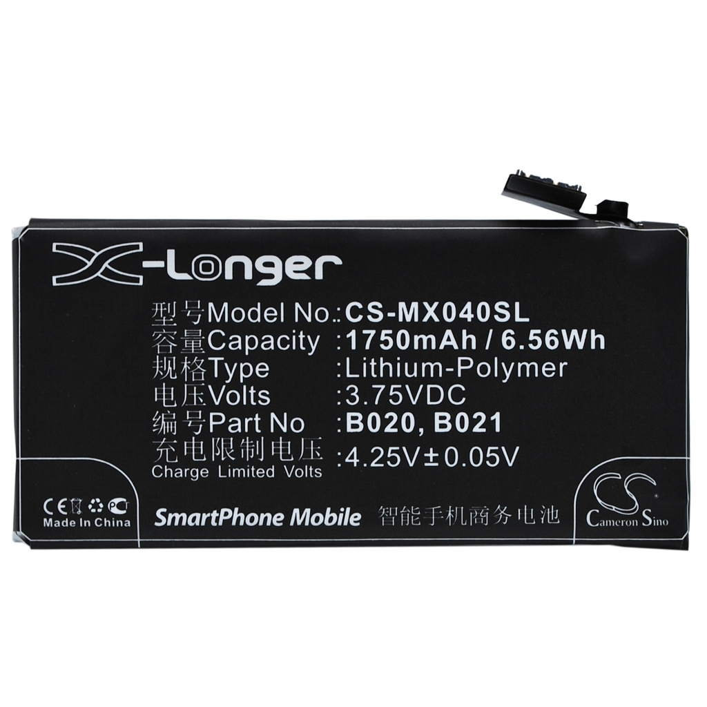 Batterier till mobiltelefoner MeiZu CS-MX040SL