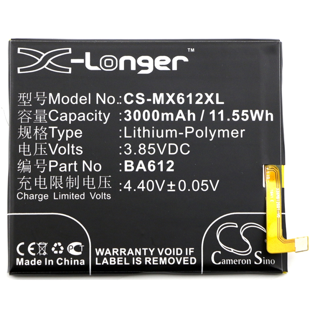 Batterier Ersätter M5s Dual SIM