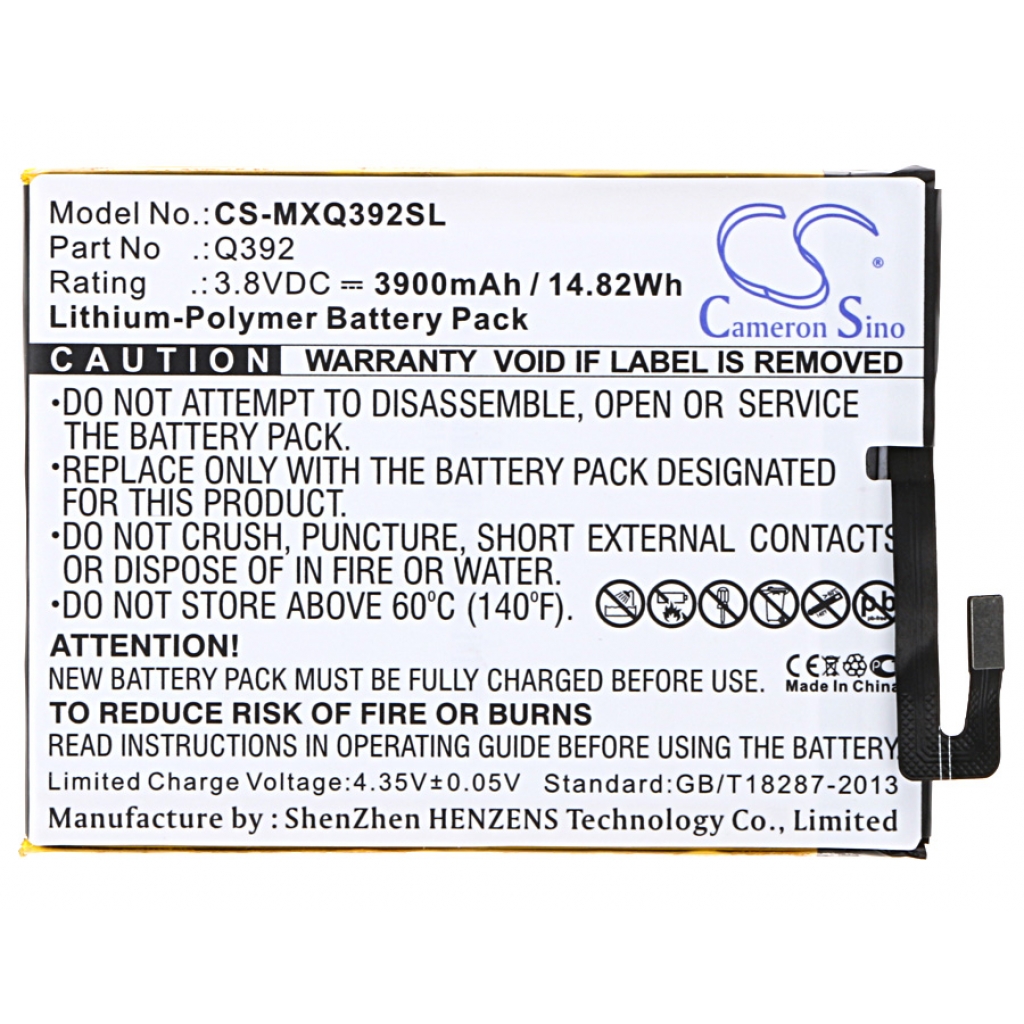 Batterier till mobiltelefoner Micromax CS-MXQ392SL
