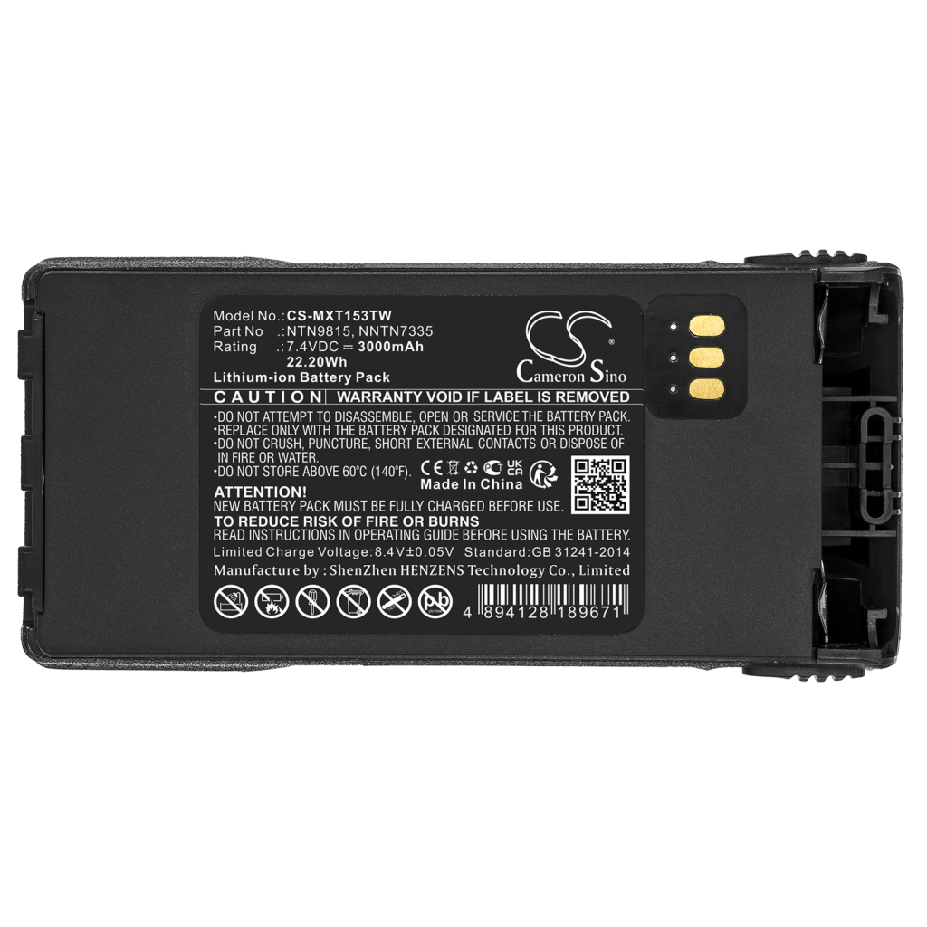 Battery Replaces NTN9851AR