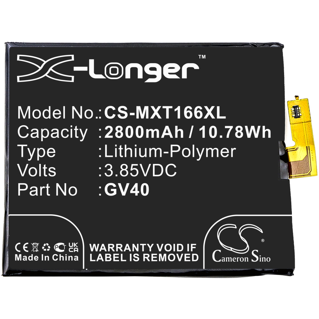 Batterier Ersätter XT1650-02