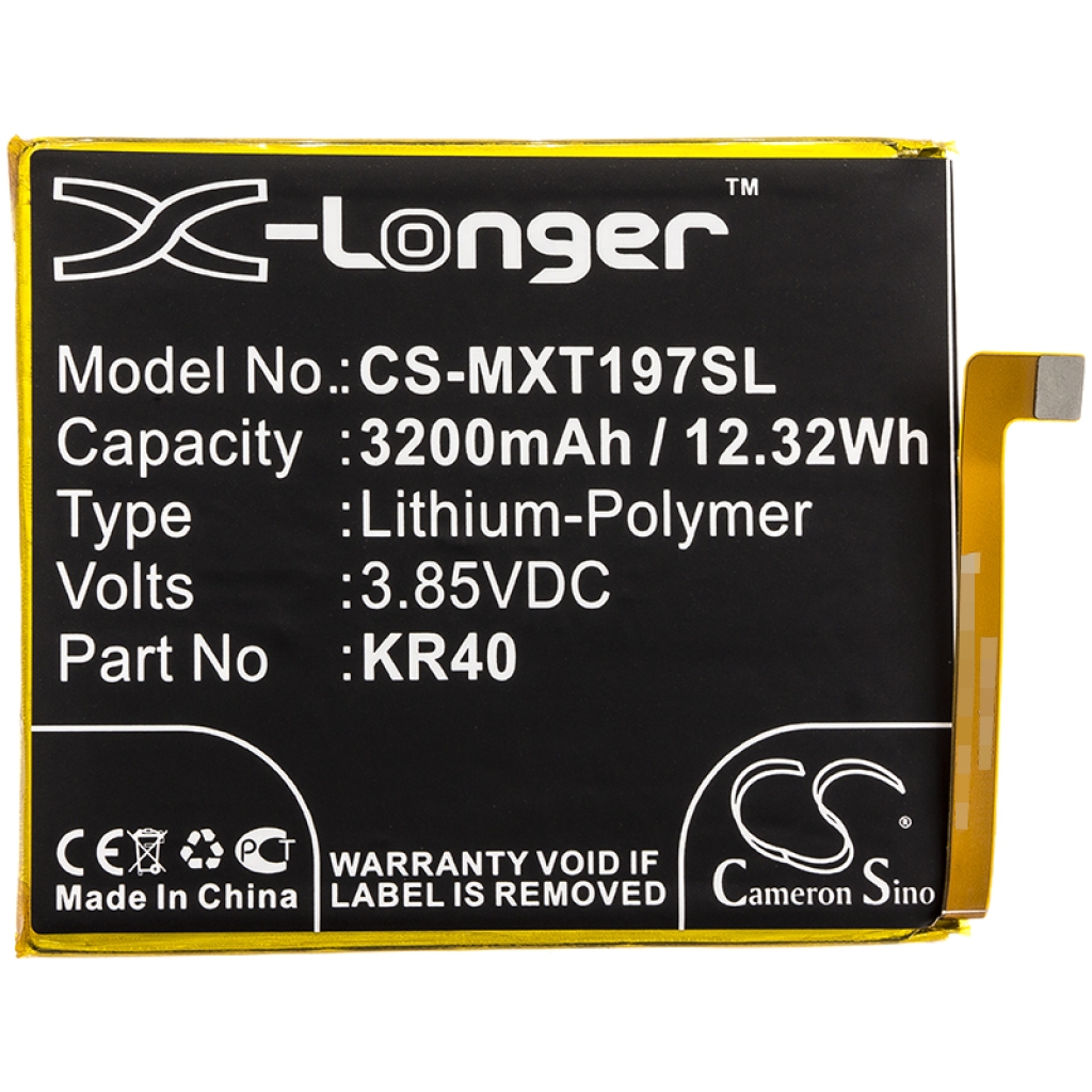 Batterier Ersätter KR40
