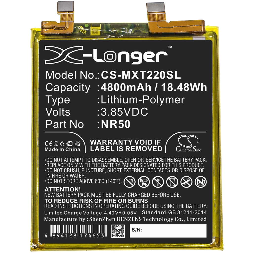 Batterier Ersätter Moto Edge X30 5G 2021