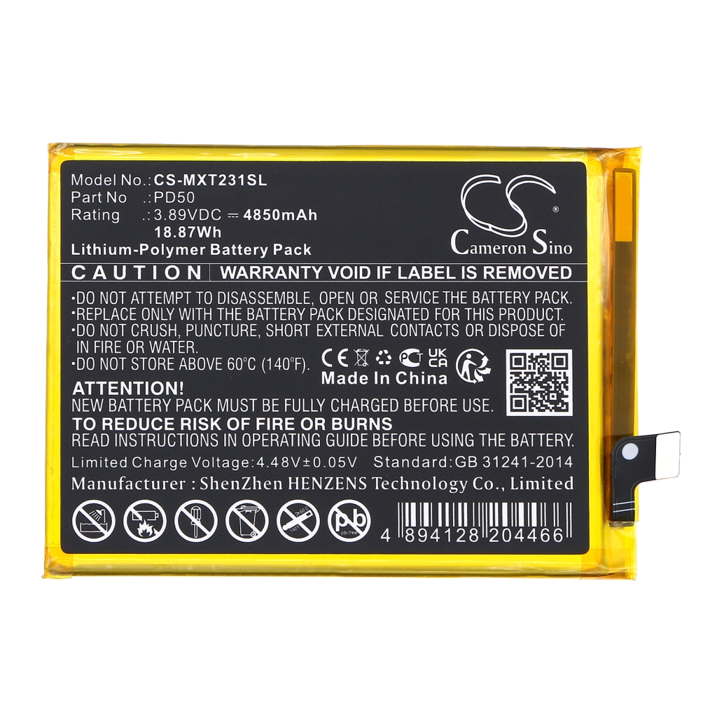 Batterier till mobiltelefoner Motorola CS-MXT231SL