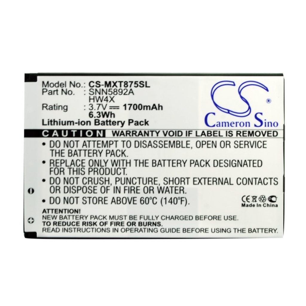 Battery Replaces SNN5892A