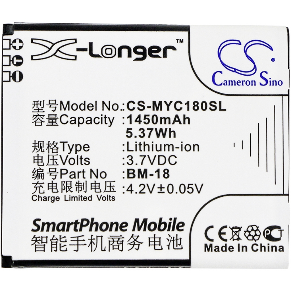 Batterier Ersätter C-Smart III