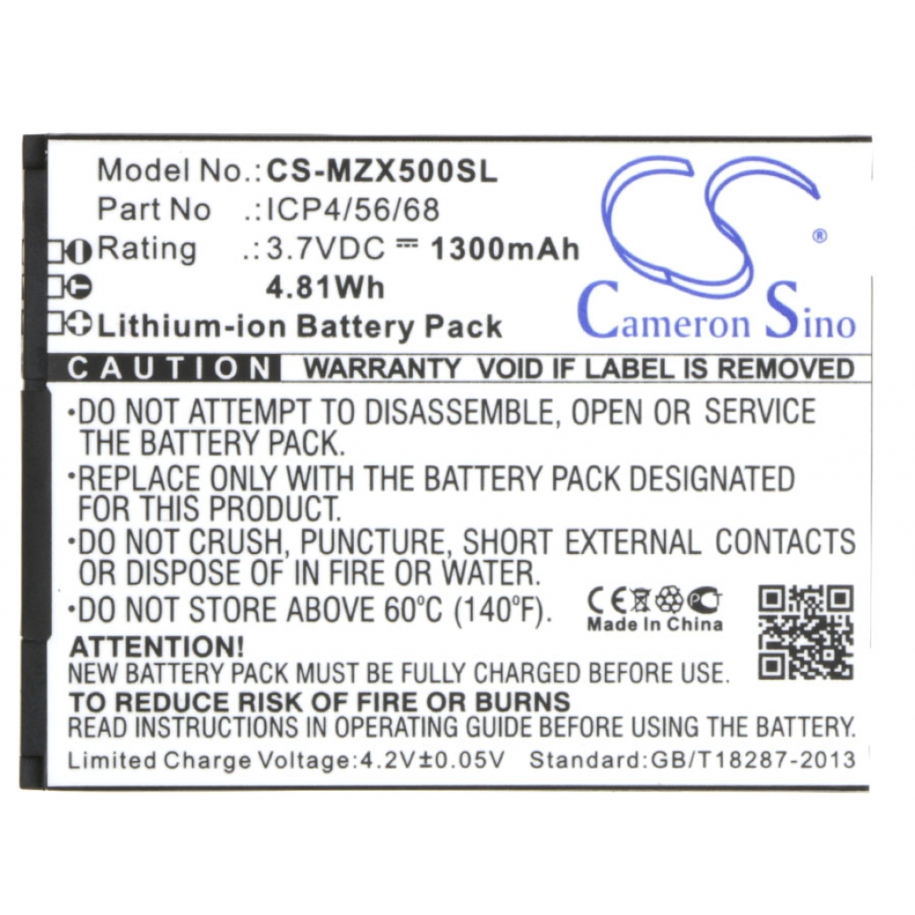 Batterier till mobiltelefoner Navon CS-MZX500SL
