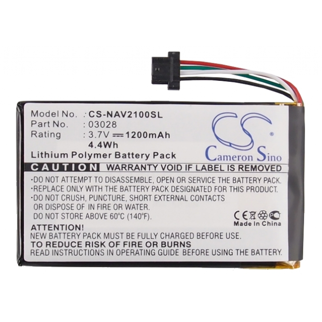 Batterier för navigering (GPS) Navigon CS-NAV2100SL
