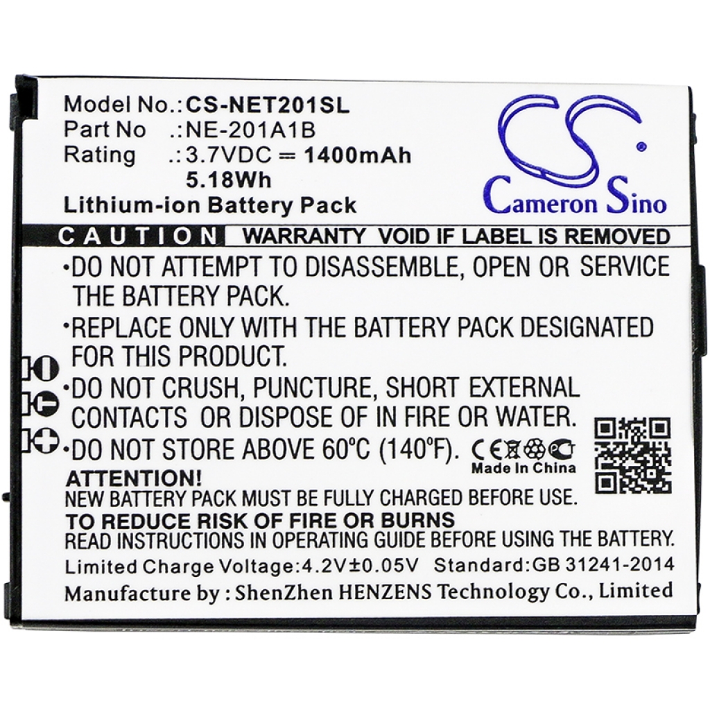Batterier till mobiltelefoner NEC CS-NET201SL
