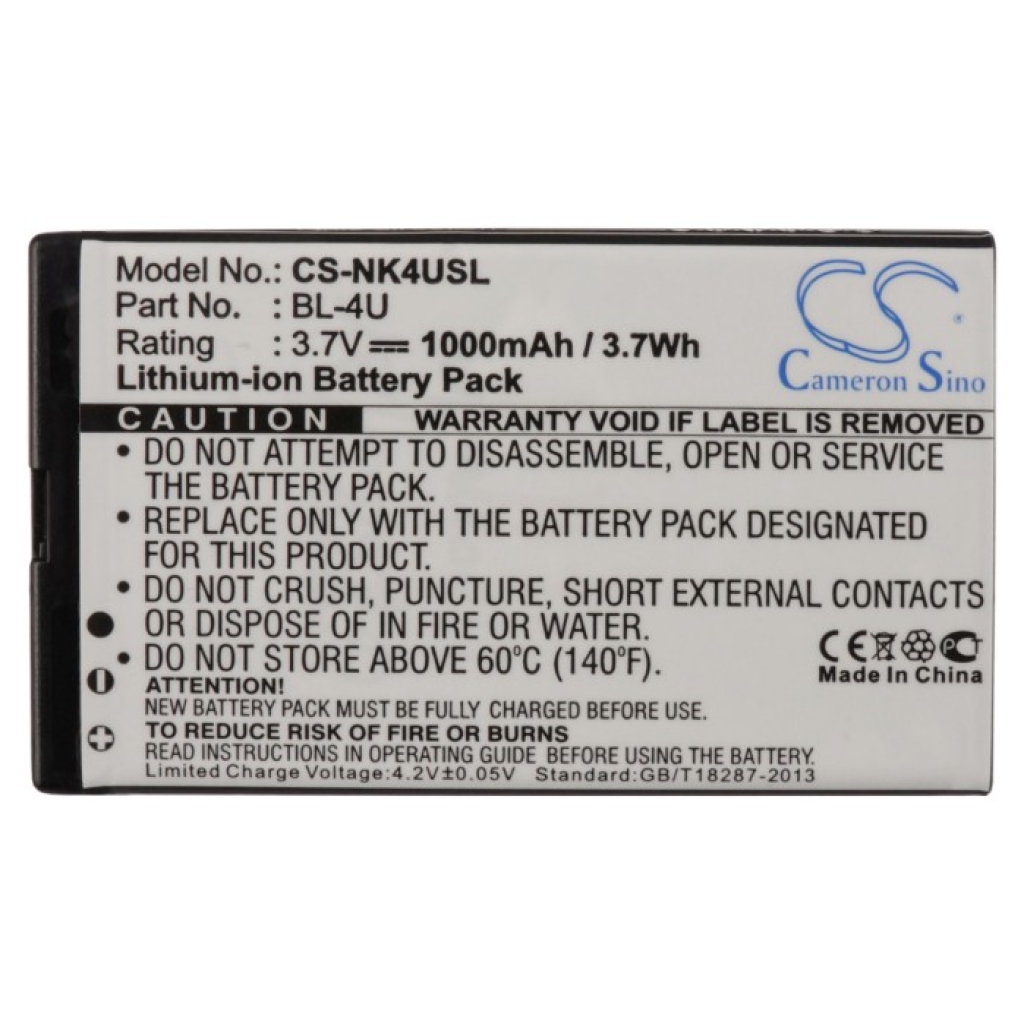 Batterier till mobiltelefoner Vertu CS-NK4USL