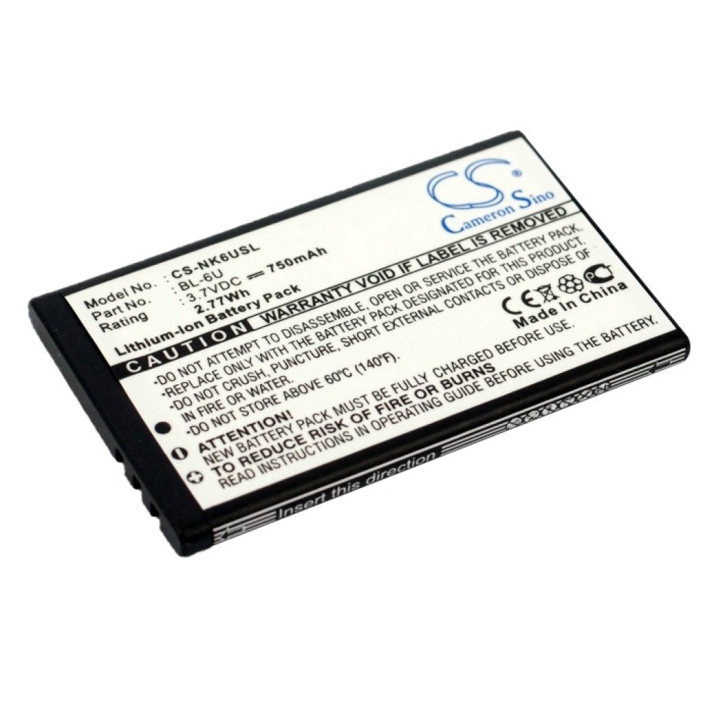 Batterier till mobiltelefoner Nokia CS-NK6USL