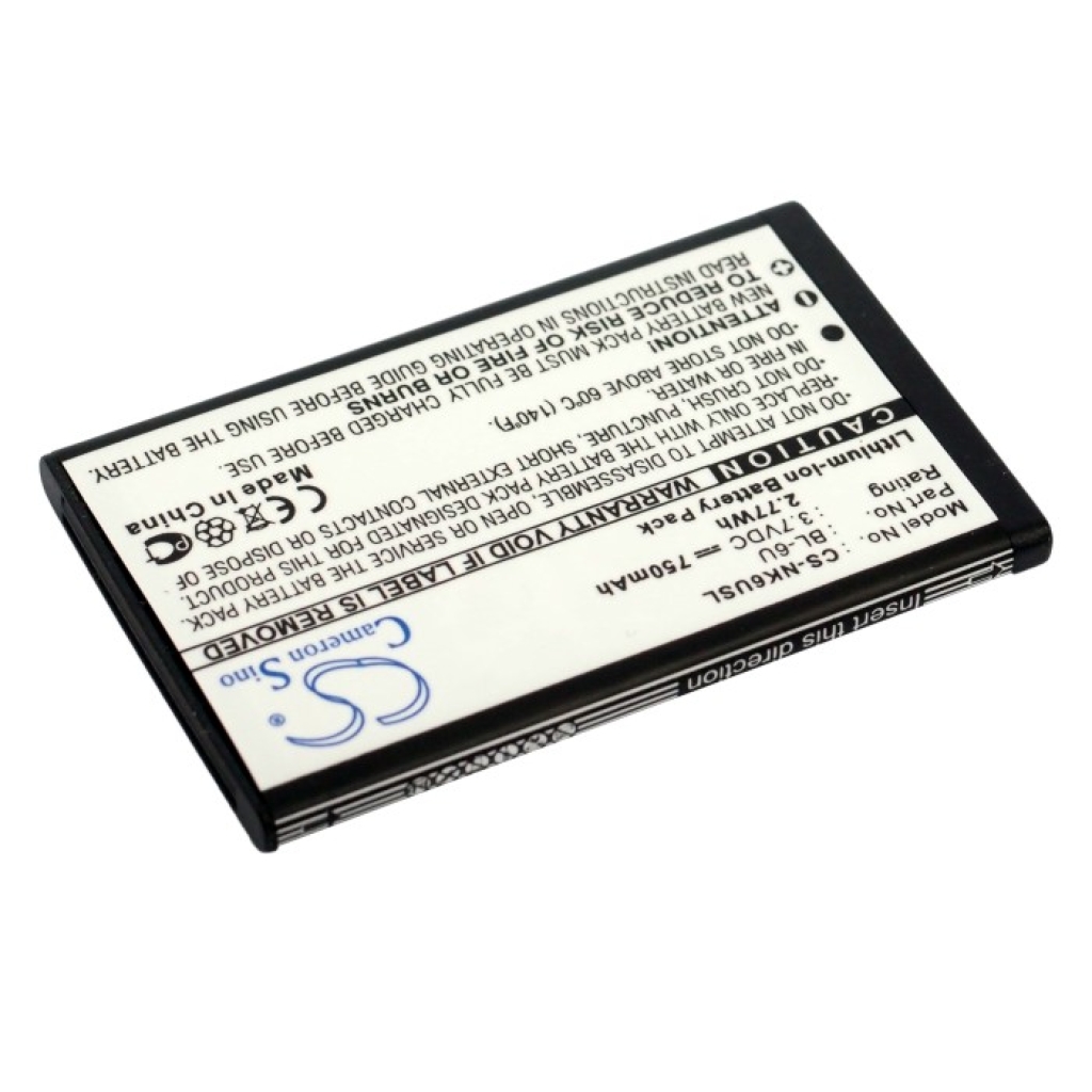 Batterier till mobiltelefoner Nokia CS-NK6USL