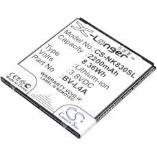 Compatible battery replacement for Nokia BV-L4A