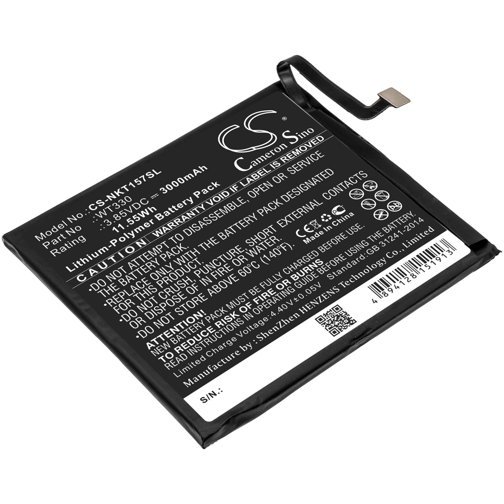 Batterier till mobiltelefoner Nokia CS-NKT157SL