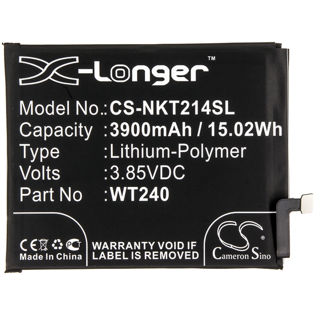 Batterier till mobiltelefoner Nokia CS-NKT214SL