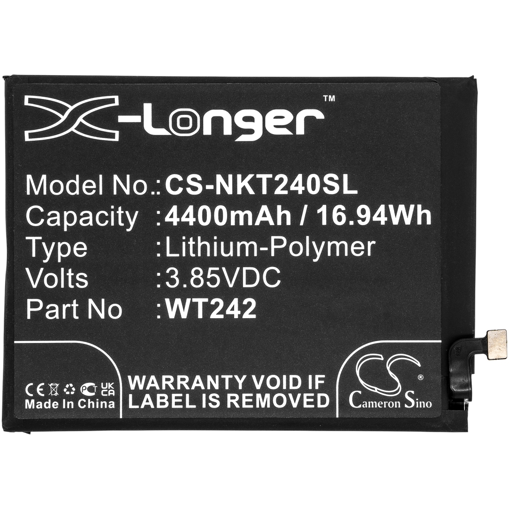 Compatible battery replacement for Nokia WT242