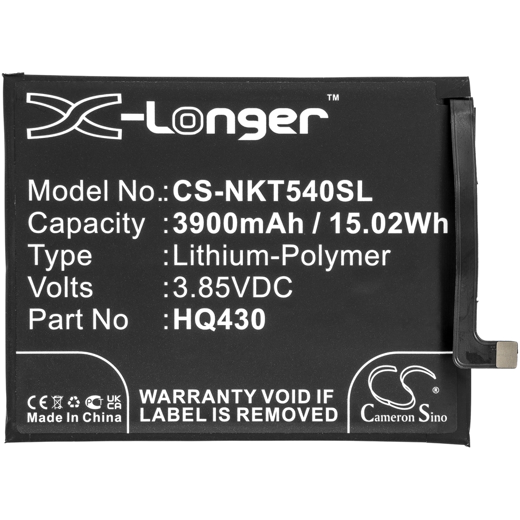 Batterier till mobiltelefoner Nokia CS-NKT540SL